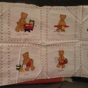 Vintage VIP Bear Sewing Panel